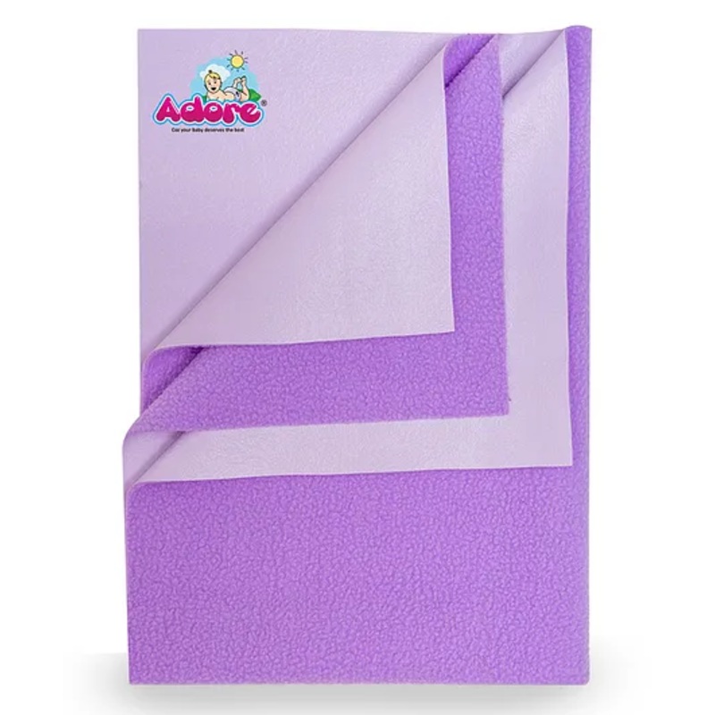 Adore Advanced Insta Dry Water Absorbent Baby Bed Protector Sheet Small – Purple