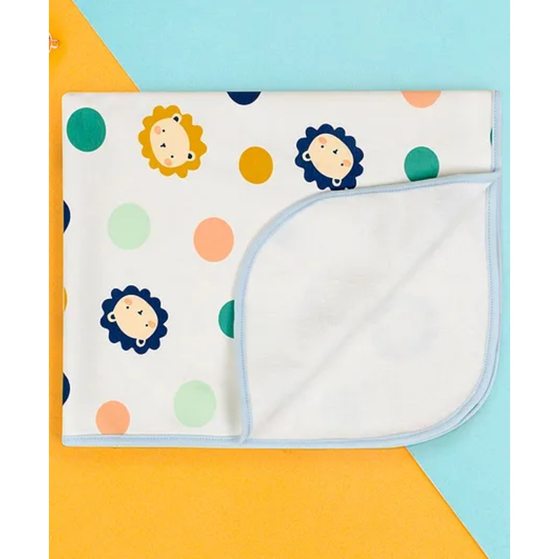 Baby Moo Polka Dots Sweet Dreams Water-resistant Bed Protector – White