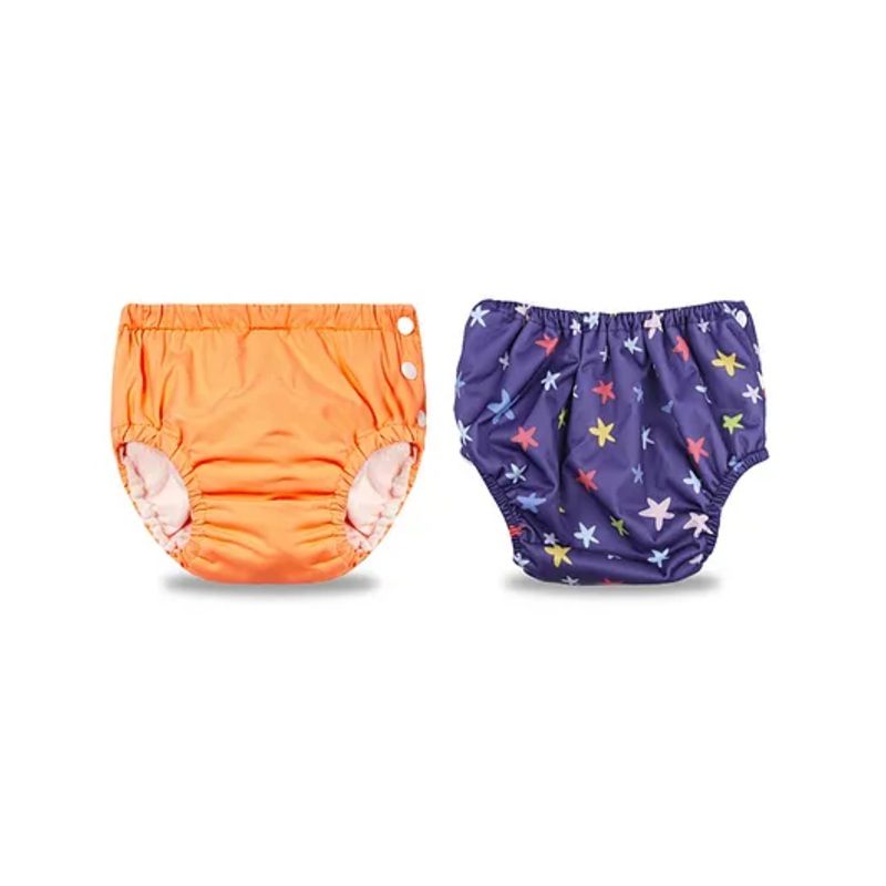 Chinmay Kids Reusable Swimwear Diaper Pool Pants – Blue and Orange