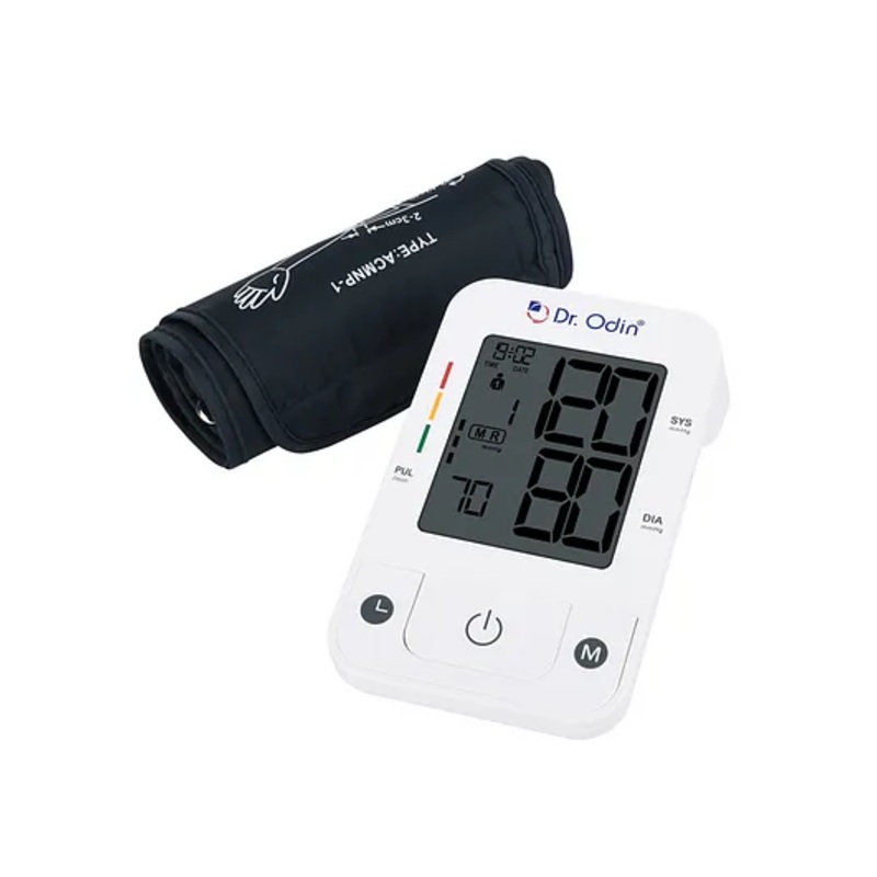 Dr. Odin BPCBOA-3H Blood Pressure Machine – Latest Technology, Two User Support, WHO Function, Digital LCD Display, CE ISO Certified BP Monitor (White)