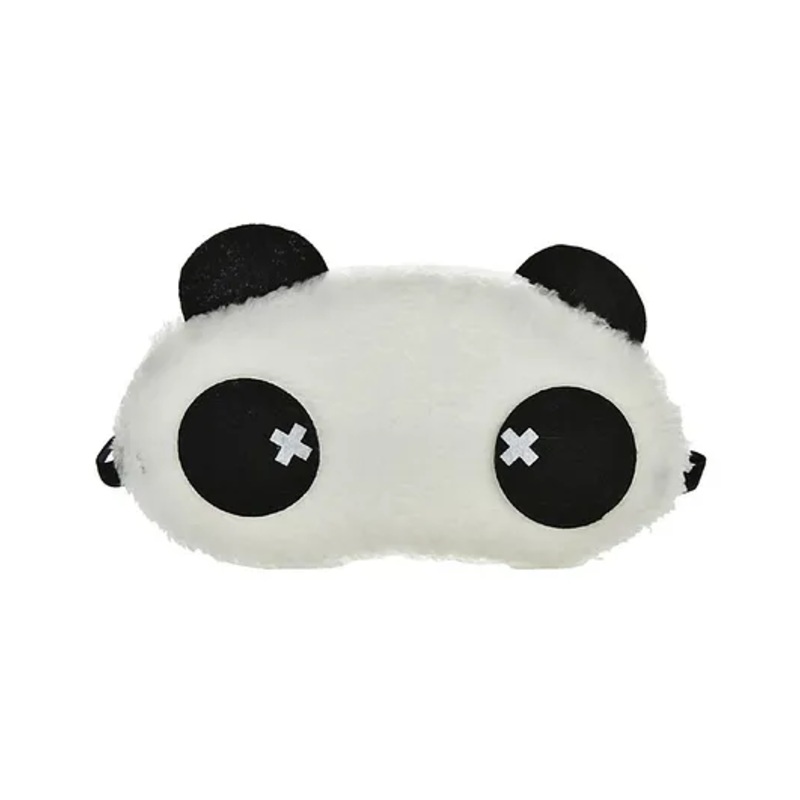Jenna Cross Panda Cartoon Sleeping Eye Mask – Black & White
