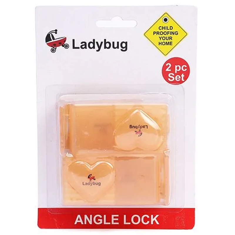 Ladybug Angle Lock Brown – Pack Of 2