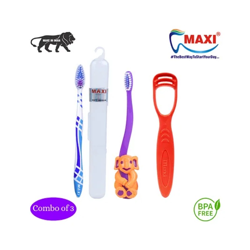 MAXI Mommy & Baby Oral Care Combo Pack of 3 – Multicolor