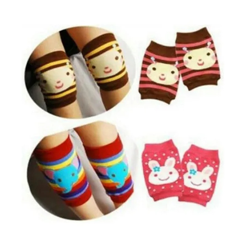 Safe-O-Kid Baby Elbow & Knee Protection Pads  Soft, Breathable & Stretchable for baby  Multicolour