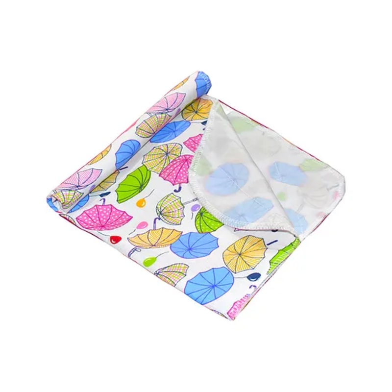 VParents Chunky Nappy Changing Mat Sleeping mats Water Proof Bed Protector sheet for New Born Baby  (0-3 Months) Blue