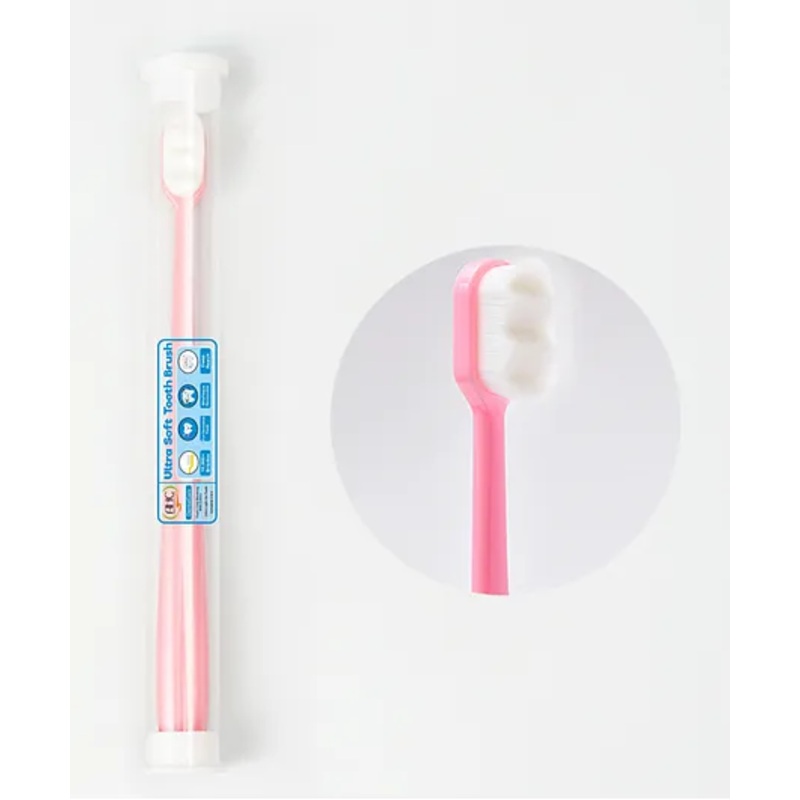 Zikku Baby Ultra Soft Nano Bristles Toothbrush With Tongue Cleaner – Pink