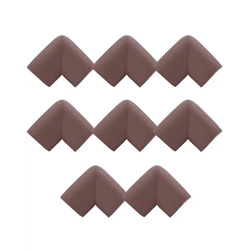 Bembika L-Shaped Baby Safety Corner Protector Pack of 8 – Brown