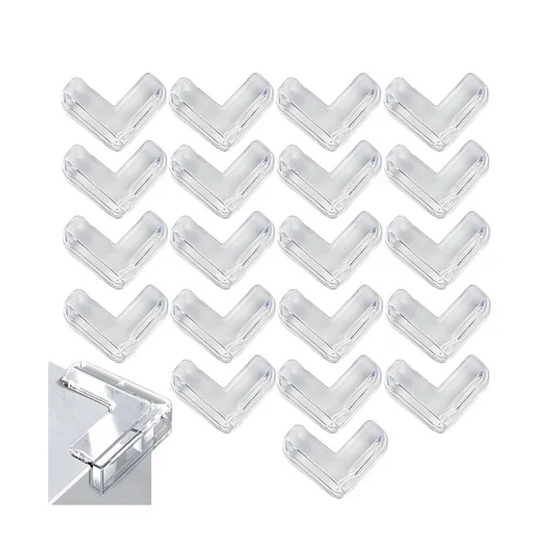 Bembika T-Shaped Baby Safety Corner Protector Large Pack of 20 – White