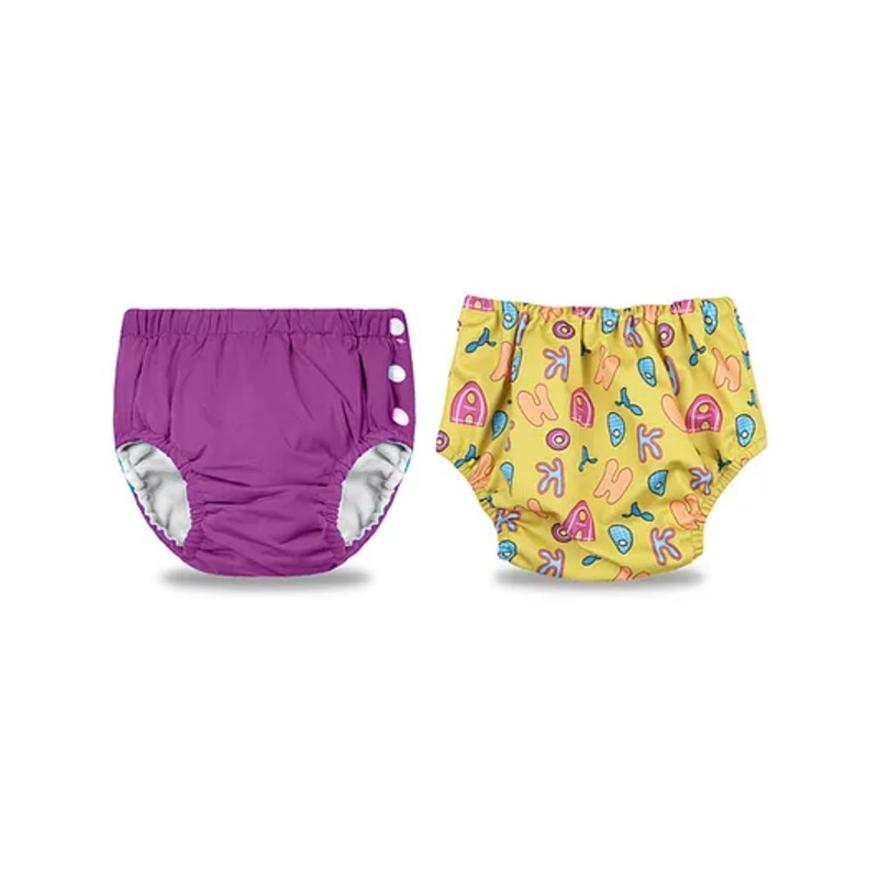 Chinmay Kids Reusable Swimwear Diapers Pack of 2 – Yellow & Purple