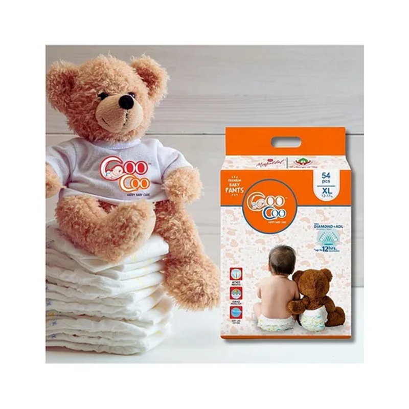 Coo Coo Baby Pullup Diaper Pants – XL (54 Pieces)