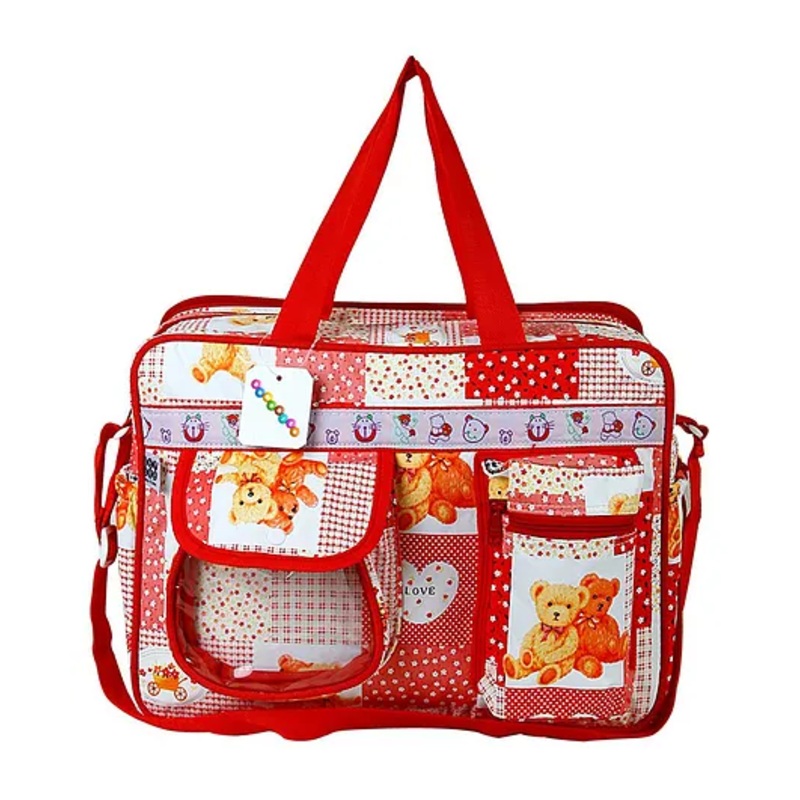 FANTASY INDIA Baby Diaper Nappy Changing Baby Diaper Bag Baby Bag Mummy Bag Handbag Mama’s Bag Diaper Bag One Size – Red