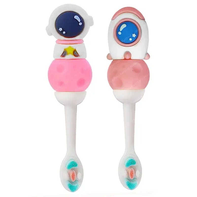 FunBlast Astronaut Design Toothbrush for Kids – 2 Pcs Random Design