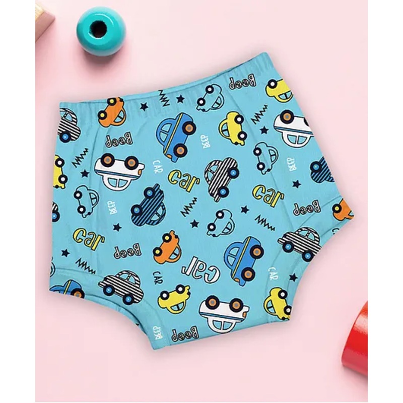 Moms Home Cotton Unisex Baby Padded Underwear -Car- (6-12M)  Pack Of 1