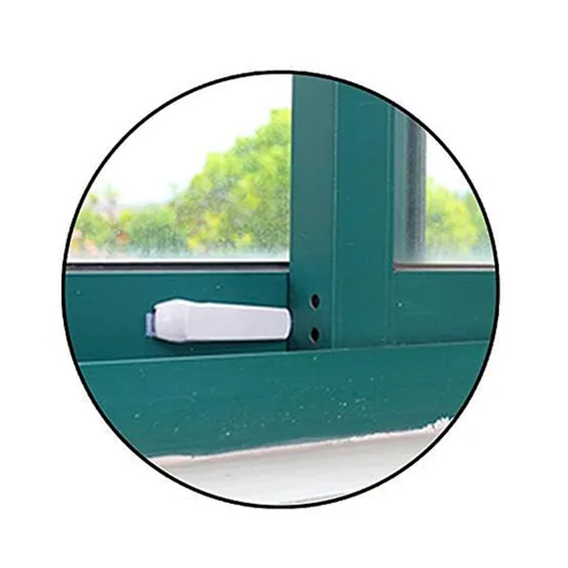 Safe-O-Kid Sleek Childproof Sliding Door & Window Wedge Locks  Pack of 2