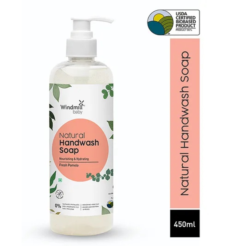 Windmill Baby Natural Fresh Pomelo Handwash Liquid Soap – 450 ml