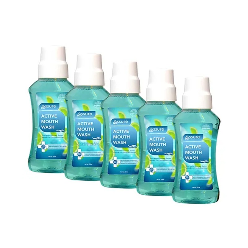 Assure Active Mouth Wash Liquid 250 ml Each Pack of 5