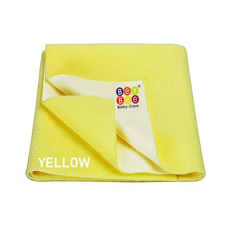 Beybee Quick Dry Baby Bed Protector Waterproof Sheet Small – Yellow