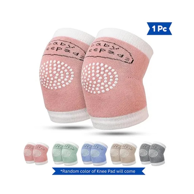 Bubble Trouble Knee Pads for Toddlers, Baby Elbow & Knee Protector, Anti-Slip Silicone Dots, Knee Support for Crawling & Walking, Soft – Pack of 1 (Colour May Vary)
