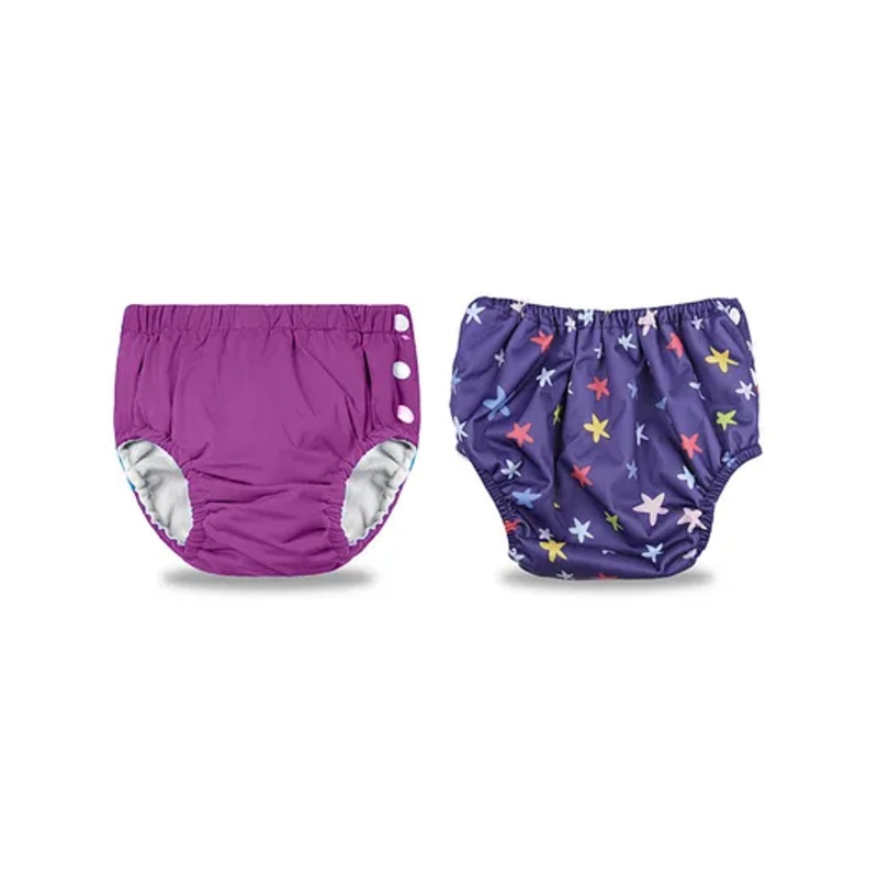 Chinmay Kids Reusable Swimwear Diaper Pool Pants – Blue and Purple