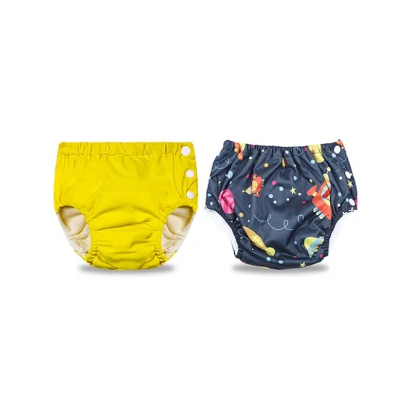 Chinmay Kids Reusable Swimwear Diaper – Yellow and Dark Blue