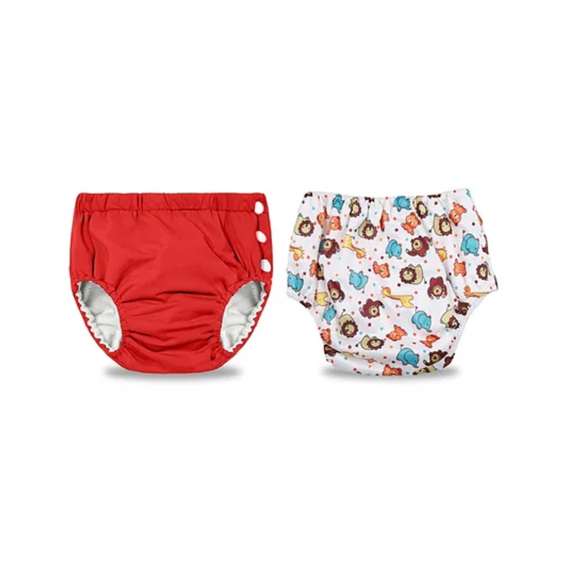 Chinmay Kids Reusable Swimwear Diapers Pack of 2 – Red & White