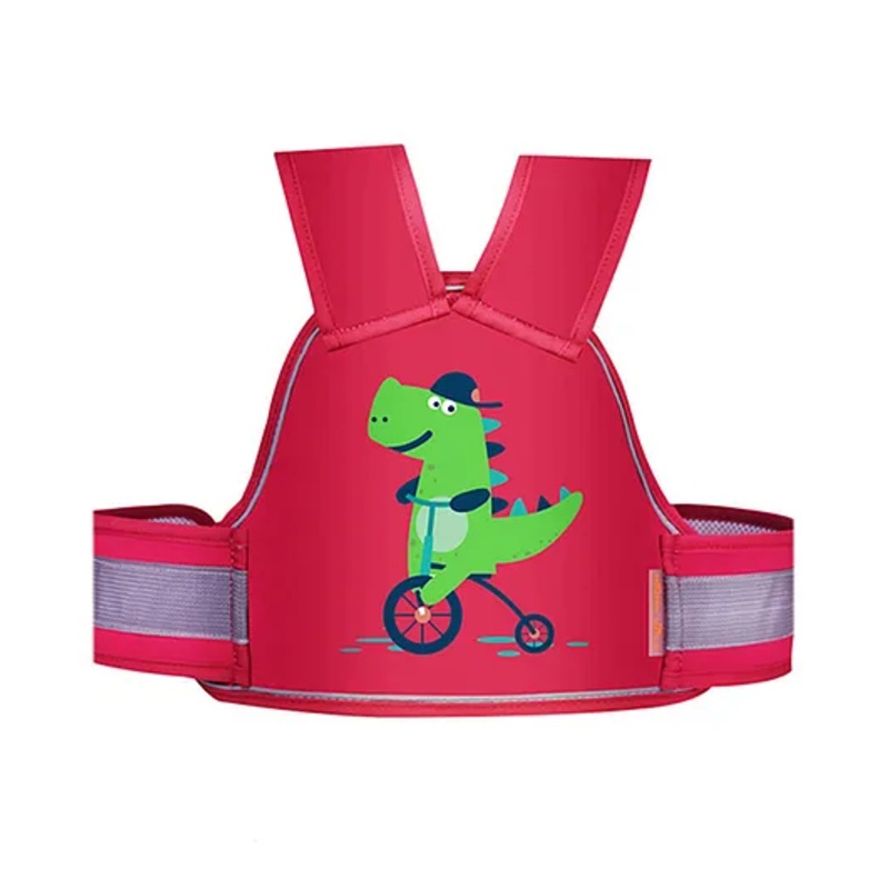 Chinmay Kids Safety Belt for Two Wheeler with Reflective Strips Adjustable Safety Harness – Dark Pink