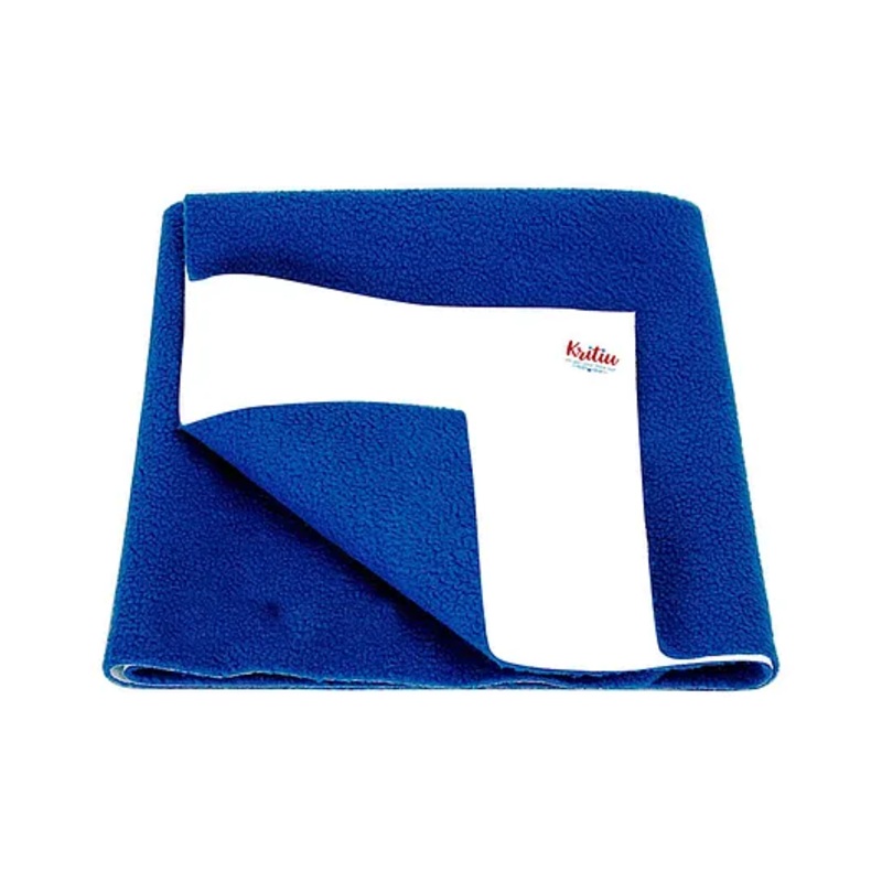 Kritiu Baby Smart Dry Bed Protector Sheet Small Royal Blue