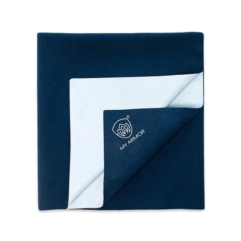 MY ARMOR Waterproof Dry Bed Protector Sheet Medium- Royal Blue