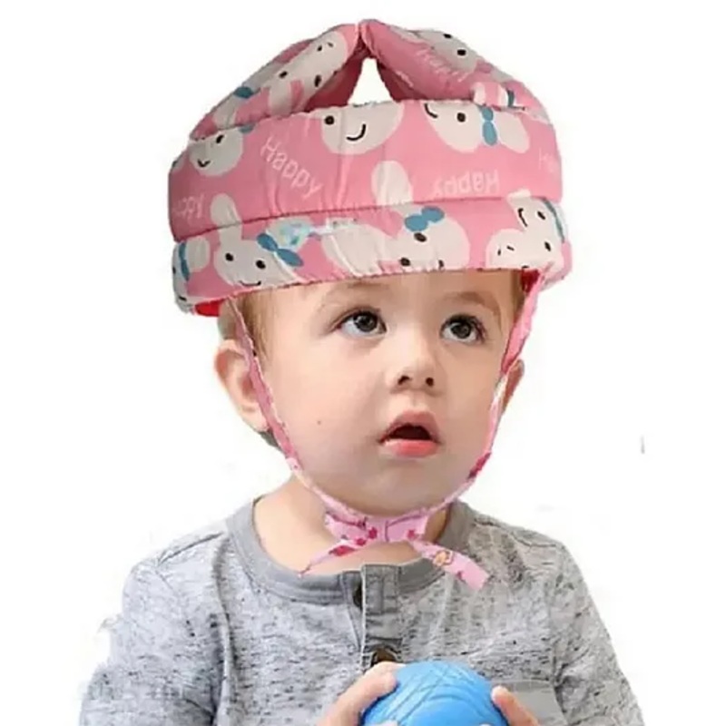 NeonateCare Baby Safety Helmet head safety helmet – Pink Smiley