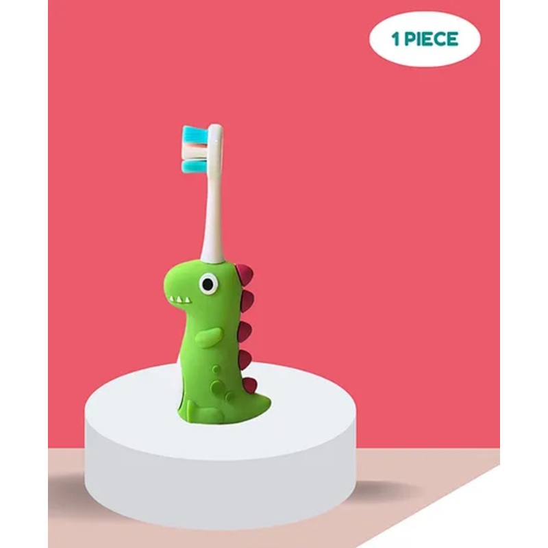 Puchku Soft Bristles Dino Small Toothbrush For kids ( Pack of 1, Multicolor)