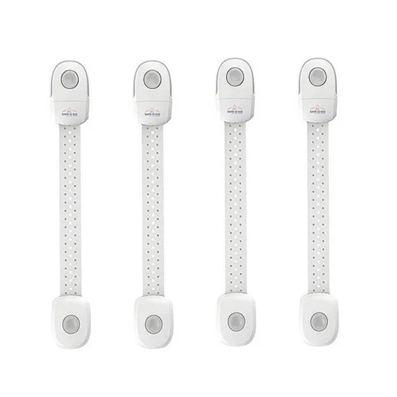 Safe-O-Kid Multipurpose Safety Lock Pack of 4 – Grey