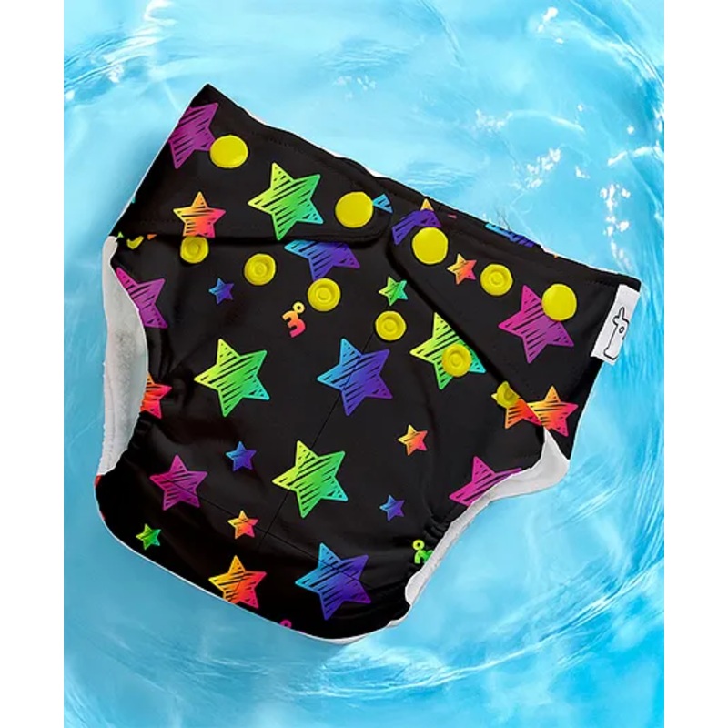 SuperBottoms Swimming Diapers for Babies & Toddlers – Washable, Reusable & Adjustable Swim Diapers | Rainbow Twinkles