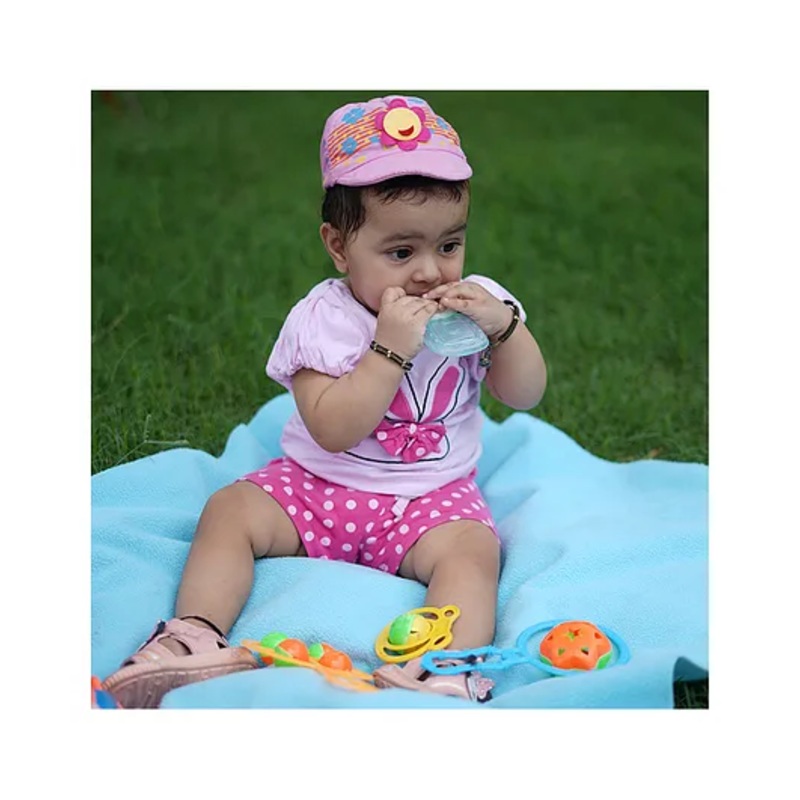 TIDY SLEEP Waterproof Baby Bed Protector Dry Sheet For New Born Babies- Baby Blue  Pack of 2 (Medium)