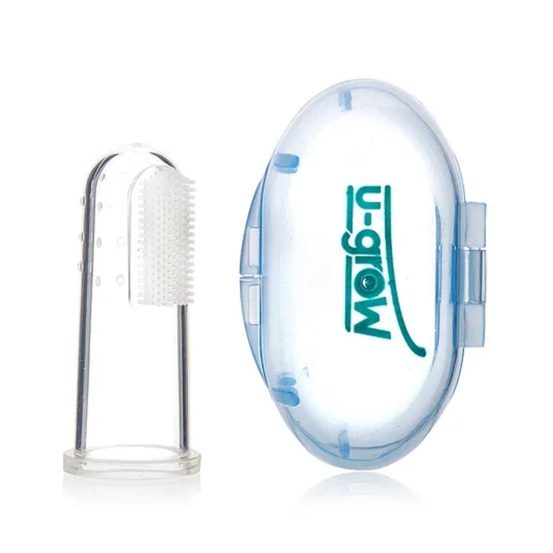 U grow Silicone Finger Toothbrush White – 5.5 cm