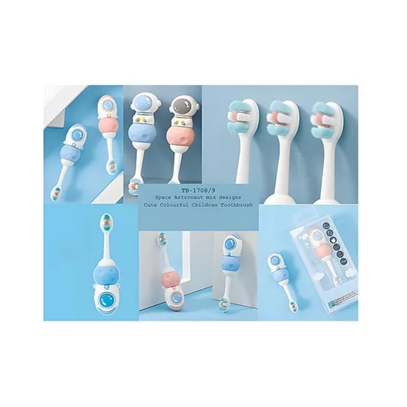 YAMAMA Toothbrush For Baby And Kids Cute Space Astronaut Design Soft  Extra Microfiber Soft Bristles Unisex Super Soft Manual Finger Toothbrush  – (Pack of 3  Color And Design May Vary)