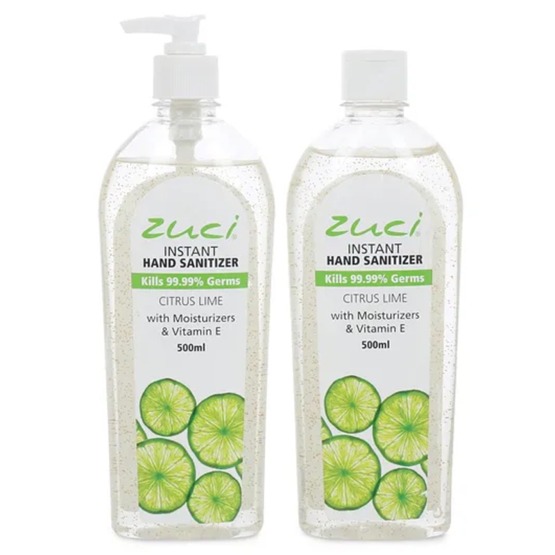 Zuci Citrus Lime Hand Sanitizer Pack of 2 – 1000 ml