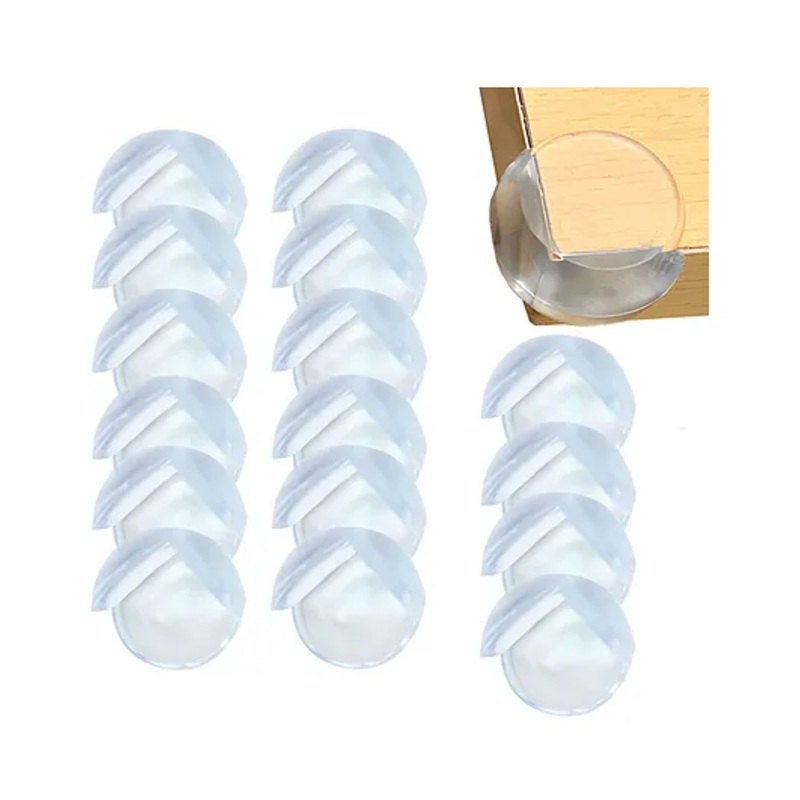 Bembika Round Shaped Baby Safety Corner Protector Pack of 16 – White