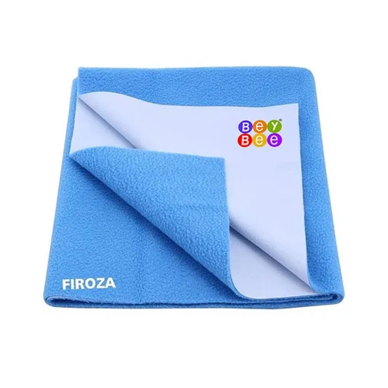 Bey Bee Waterproof Reusable Absorbent Quick Dry Baby Bed Protector Small – Blue