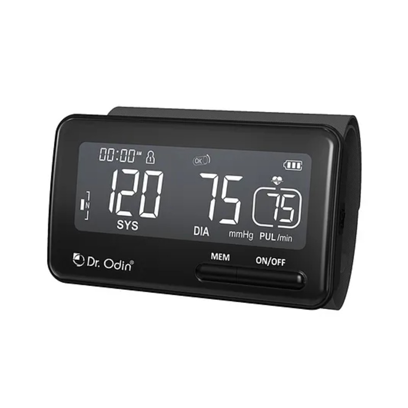 Dr. Odin OBP 105 Accurate Digital Blood Pressure Monitor Pulse Point 360 Low Battery detection, Automatic power (Black)