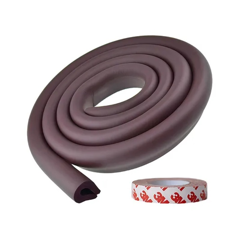 KidDough Baby Proofing U-Shape Furniture Edge Protector Safety Strip – 2 Meters – Brown