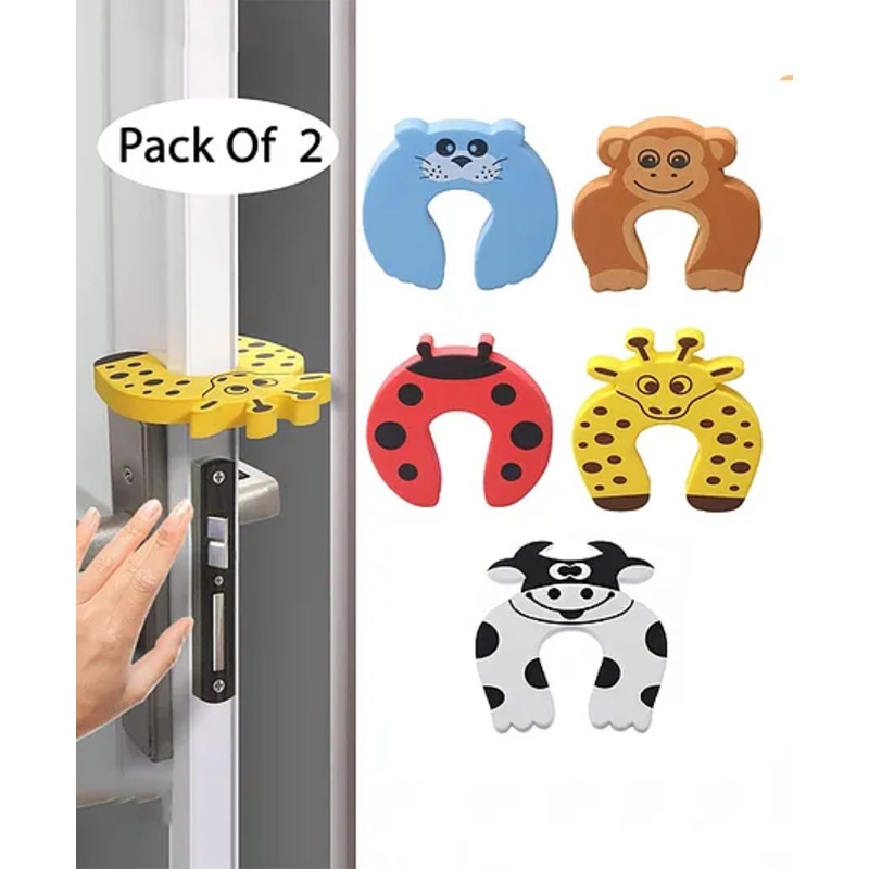 Mihar Essentials EVA Door Stopper For Baby Safety Pack Of 2 – (Color and Design May Vary)