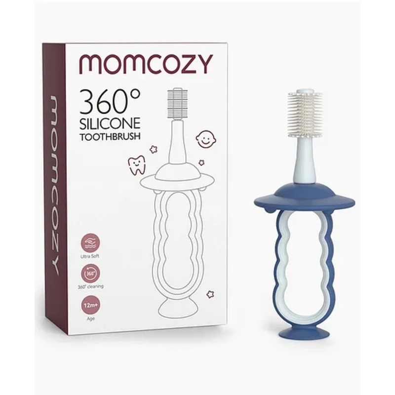 Momcozy Tooth Brush Baby Toothbrush Blue