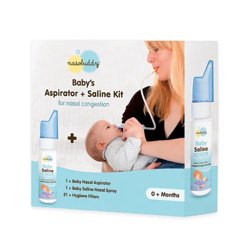 Nasobuddy Baby’s Aspirator Saline Kit Pack Of 2 – Navy