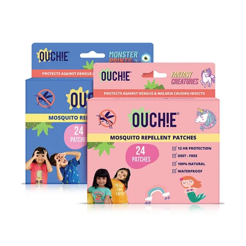 Ouchie Mosquito Repellent Patches – Fanstasy Creatures & Monster Prints (2 Pack, 48 Patches)