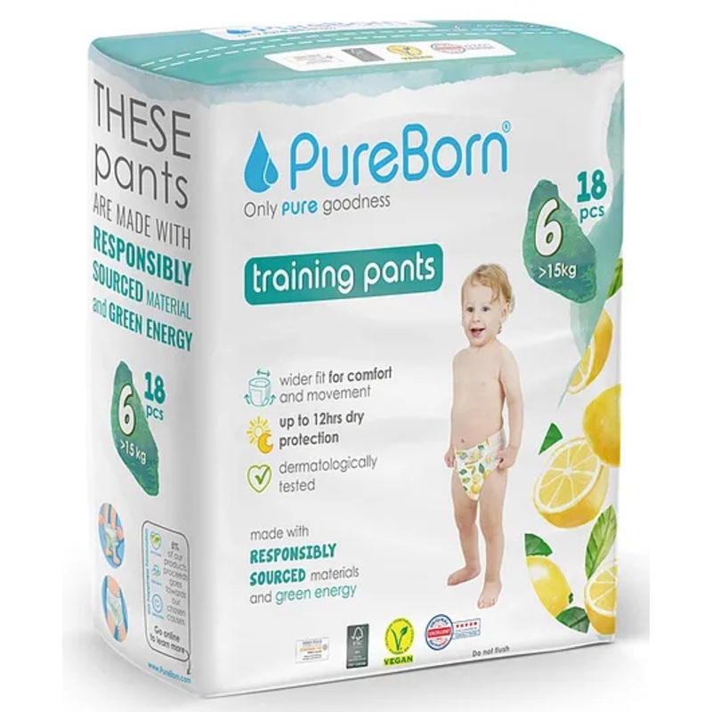 Pureborn Pullup Single Pack Size Xl-6 (18′) (Lemon) – 271375