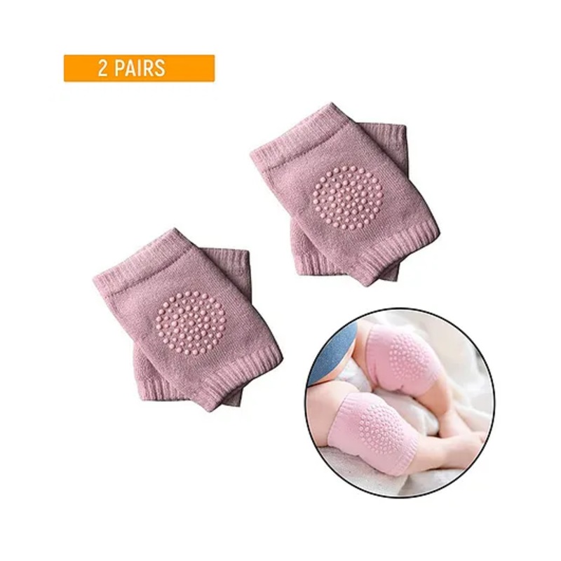 Safe-O-Kid Baby Knee & Elbow Pads  Pack of 4  Soft & Stretchable  Assorted