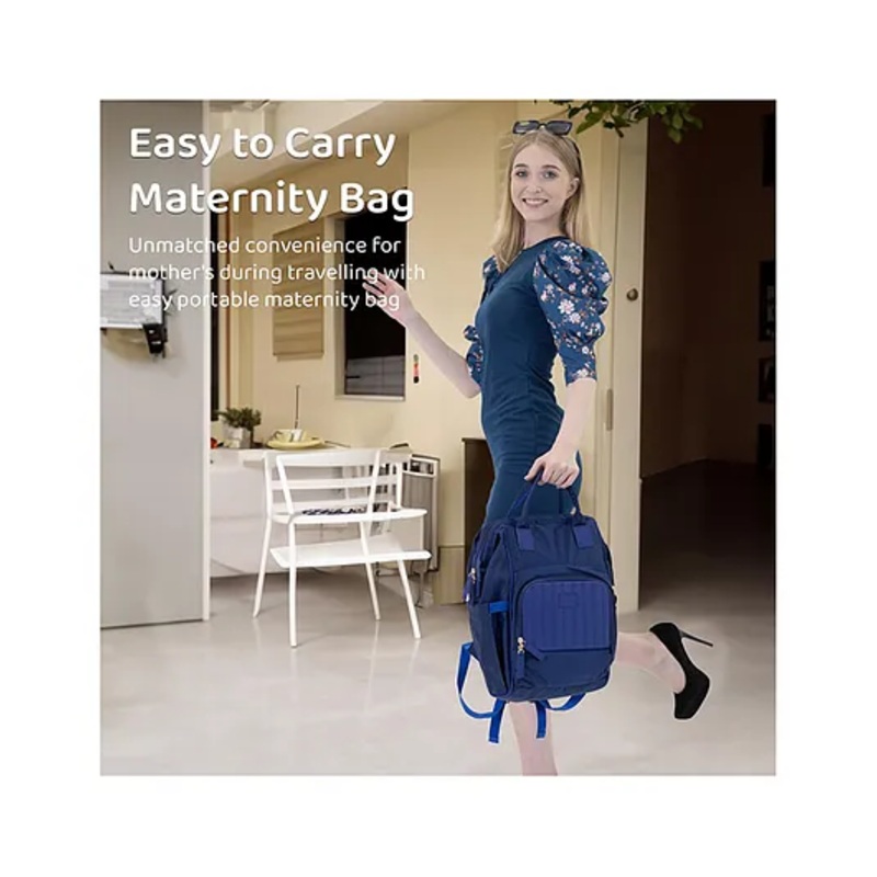 StarAndDaisy Diaper Backpack for Baby  Waterproof Multifunctional Bag with Max Storage Capacity  Joy Blue Color