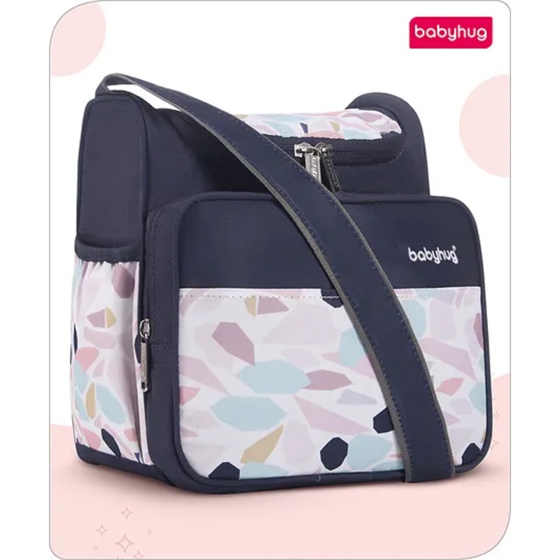 Babyhug Mini & Compact Sling Diaper Bag Abstract Print- Blue