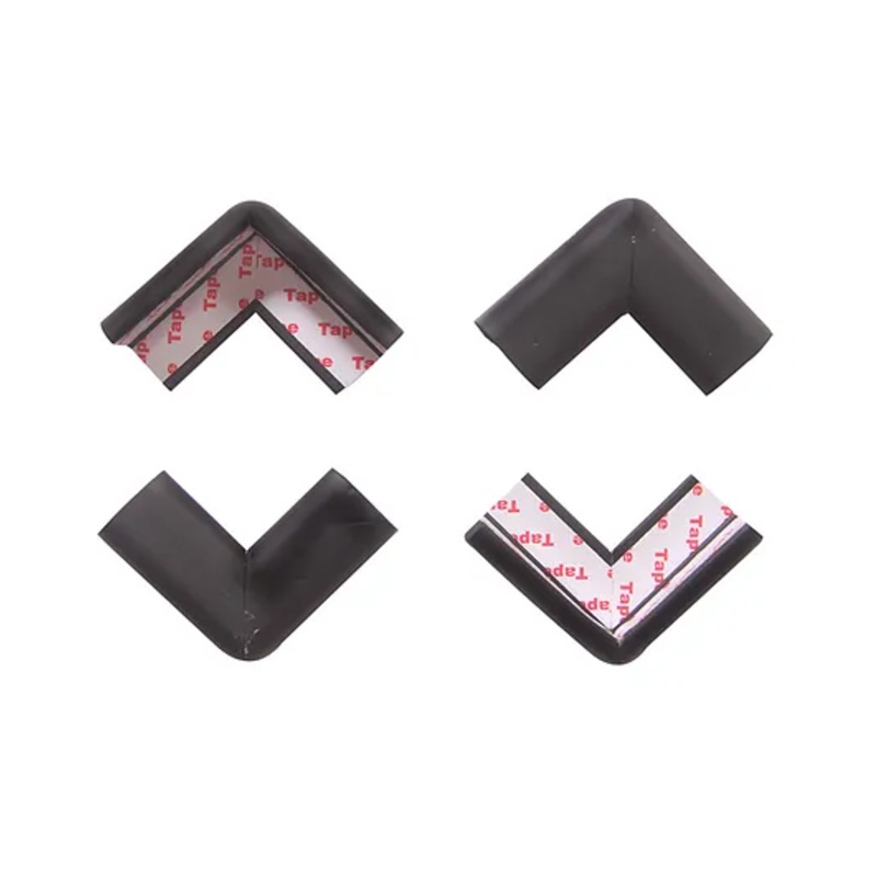 BabySafeHouse 4 Piece Furniture & Table Corner Edge Guards – Black