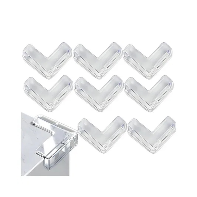 Bembika T Shaped Baby Safety Corner Protector Pack of 8 – White